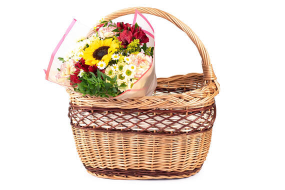 Prútený nákupný košík Flores III.
