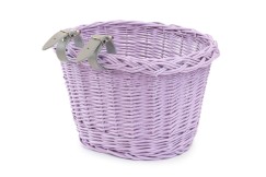 Kôš na bicykel prútený lila Bambini IV.