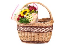 Prútený nákupný košík Flores III.